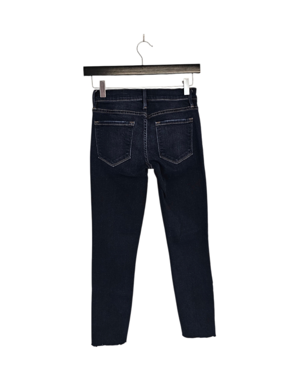 Frame Denim Le Skinny De Jeanne Mid Rise Blue Skinny Jeans 25 Preowned - Picture 2 of 8